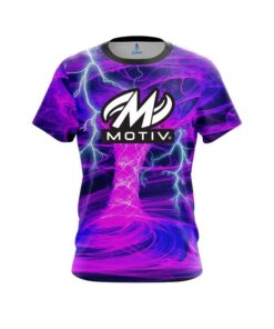 Motiv Electrical Tornado Pink CoolWick Bowling Jersey