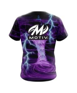 Alternative view of Motiv Electrical Tornado Purple CoolWick Bowling Jersey