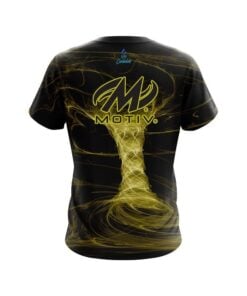 Alternative view of Motiv Electrical Tornado Yellow CoolWick Bowling Jersey