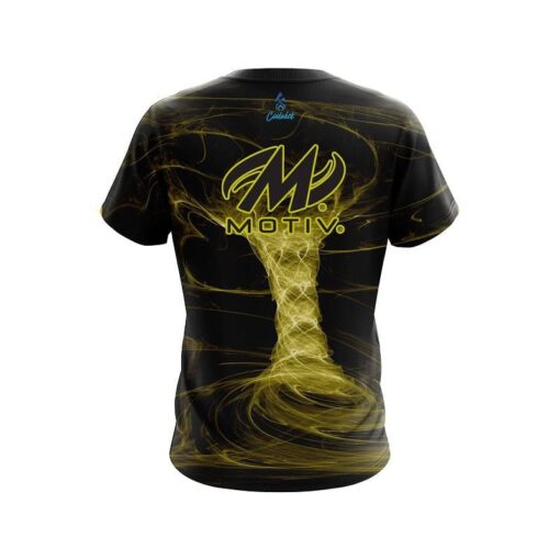 Motiv Electrical Tornado Yellow CoolWick Bowling Jersey - Image 2