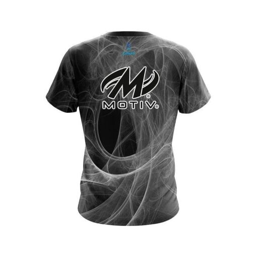 Motiv Energy Swirls Black CoolWick Bowling Jersey - Image 2
