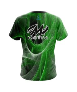 Alternative view of Motiv Energy Swirls Green CoolWick Bowling Jersey