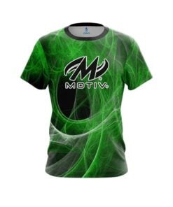 Motiv Energy Swirls Green CoolWick Bowling Jersey