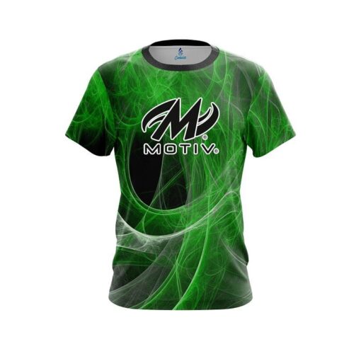 Motiv Energy Swirls Green CoolWick Bowling Jersey