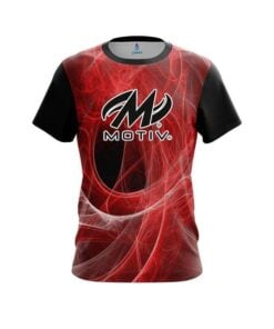 Motiv Energy Swirls Red CoolWick Bowling Jersey