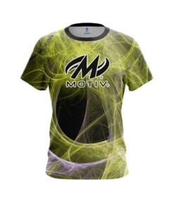 Motiv Energy Swirls Yellow CoolWick Bowling Jersey