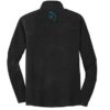 Rhino Page Signature CoolWick Microfleece 1/2 Zip Pullover Black Teal - Image 2