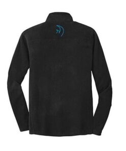 Alternative view of Rhino Page Signature CoolWick Microfleece 1/2 Zip Pullover Black Teal