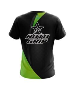 Alternative view of Roto Grip Carbon Green Swirl CoolWick Bowling Jersey