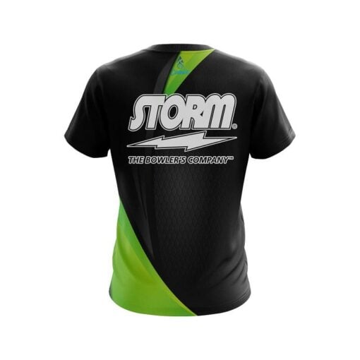 Storm Carbon Green Swirl CoolWick Bowling Jersey - Image 2