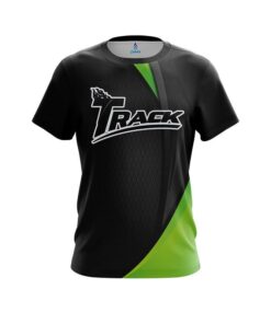 Track Carbon Green Swirl CoolWick Bowling Jersey