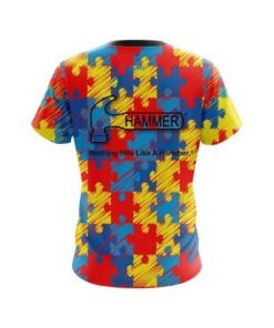 Alternative view of Hammer Autism Awareness CoolWick Bowling Jersey