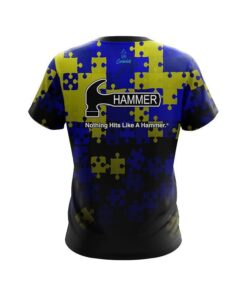 Alternative view of Hammer Down Syndrome Awareness CoolWick Bowling Jersey