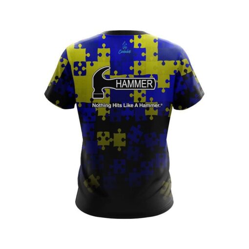 Hammer Down Syndrome Awareness CoolWick Bowling Jersey - Image 2