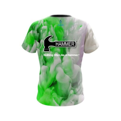 Hammer Green Clouds CoolWick Bowling Jersey - Image 2