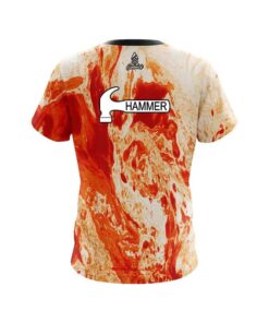 Alternative view of Hammer Marble Orange CoolWick Bowling Jersey