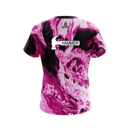 Hammer Marble Pink CoolWick Bowling Jersey - Image 2