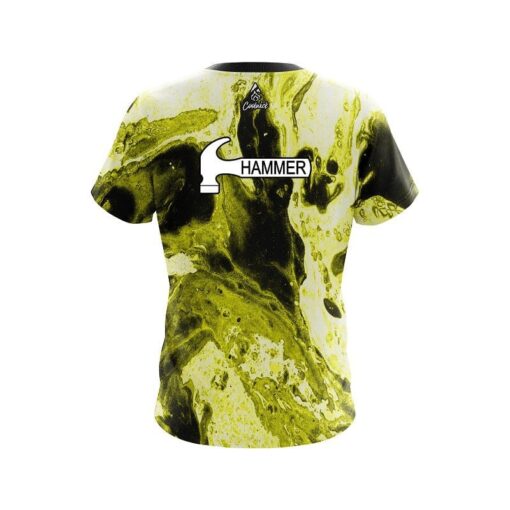 Hammer Marble Yellow CoolWick Bowling Jersey - Image 2
