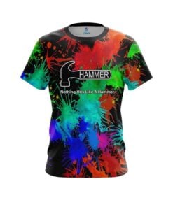 Hammer Paint Splatter CoolWick Bowling Jersey