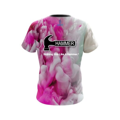 Hammer Pink Clouds CoolWick Bowling Jersey - Image 2