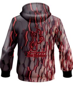 Alternative view of Josh Blanchard Red Hex CoolWick Bowling Hoodie