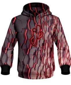 Josh Blanchard Red Hex CoolWick Bowling Hoodie