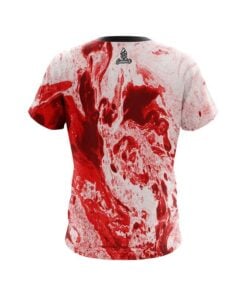 Alternative view of Marble Red CoolWick Bowling Jersey