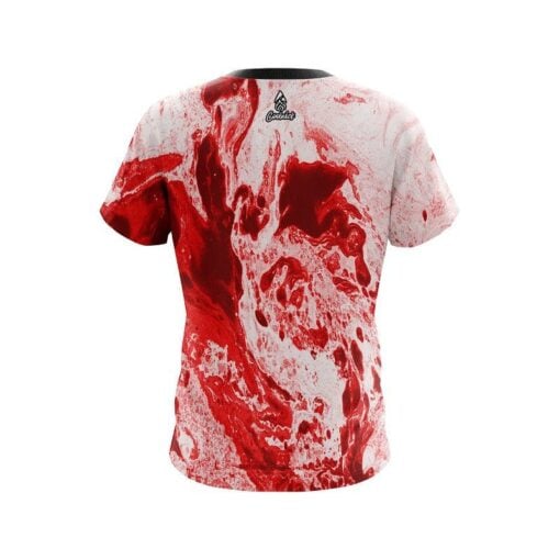 Marble Red CoolWick Bowling Jersey - Image 2