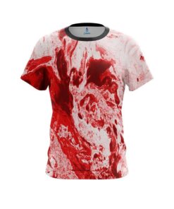 Marble Red CoolWick Bowling Jersey