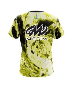 Alternative view of Motiv Marble Yellow CoolWick Bowling Jersey