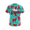 Motiv Aqua Red Cat CoolWick Bowling Jersey - Image 2
