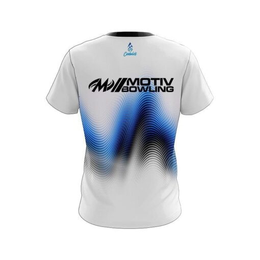 Motiv Blue Print CoolWick Bowling Jersey - Image 2
