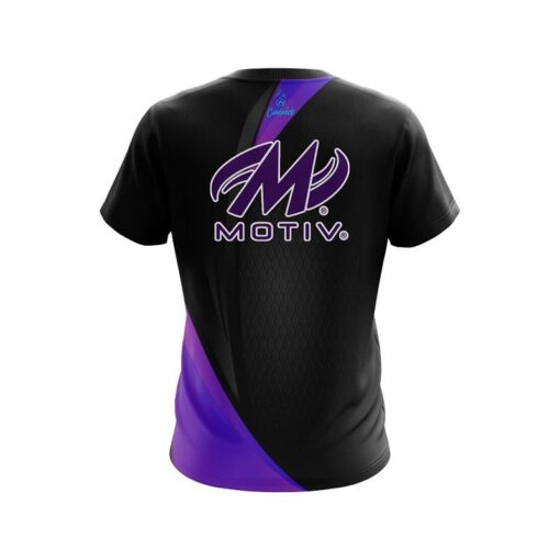 Motiv Carbon Purple Swirl CoolWick Bowling Jersey - Image 2