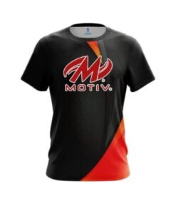 Motiv Carbon Red Swirl CoolWick Bowling Jersey