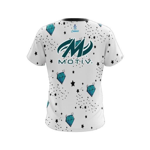Motiv Diamond White CoolWick Bowling Jersey - Image 2