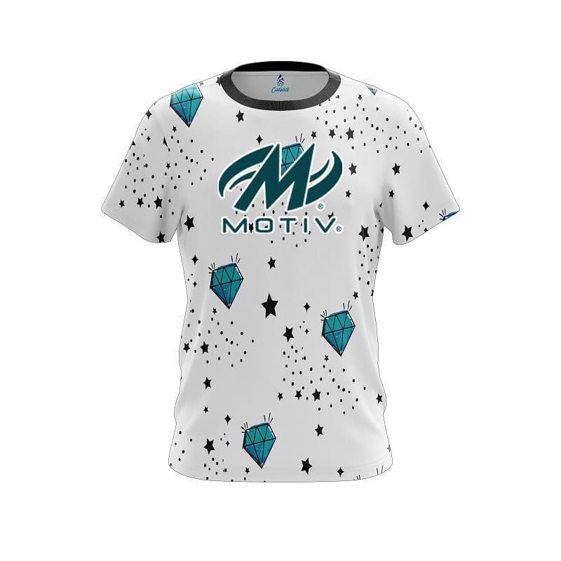 Motiv Diamond White CoolWick Bowling Jersey