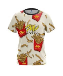 Motiv French Fries White CoolWick Bowling Jersey