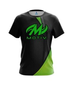 Motiv Carbon Green Swirl CoolWick Bowling Jersey