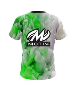 Alternative view of Motiv Green Clouds CoolWick Bowling Jersey