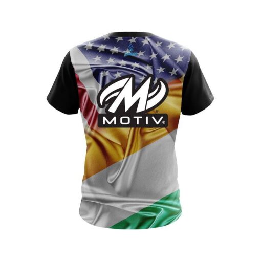 Motiv USA Ireland Flag CoolWick Bowling Jersey - Image 2