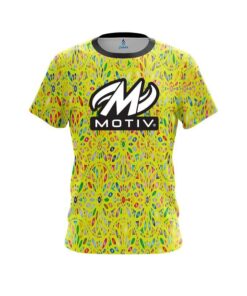 Motiv Kaleidoscope Yellow CoolWick Bowling Jersey