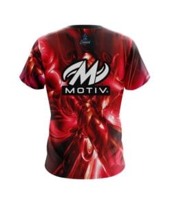 Alternative view of Motiv Liquid Plasma Red CoolWick Bowling Jersey