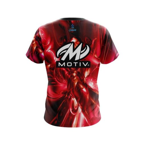 Motiv Liquid Plasma Red CoolWick Bowling Jersey - Image 2