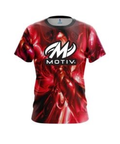 Motiv Liquid Plasma Red CoolWick Bowling Jersey