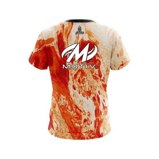 Motiv Marble Orange CoolWick Bowling Jersey - Image 2