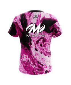 Alternative view of Motiv Marble Pink CoolWick Bowling Jersey
