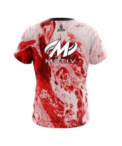 Alternative view of Motiv Marble Red CoolWick Bowling Jersey