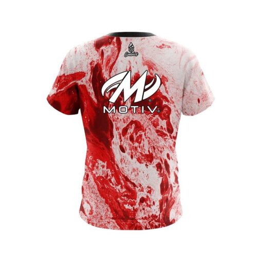 Motiv Marble Red CoolWick Bowling Jersey - Image 2