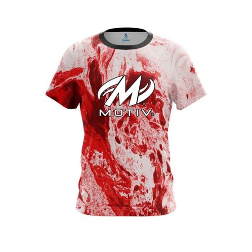 Motiv Marble Red CoolWick Bowling Jersey