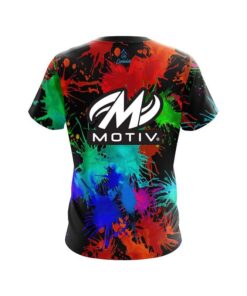 Alternative view of Motiv Paint Splatter CoolWick Bowling Jersey